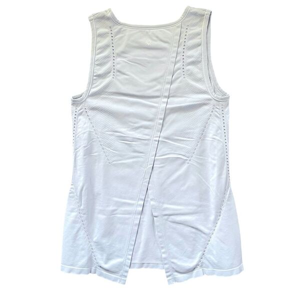ATHLETA Foothill Crew Neck Split Back Tank Top Gray Size XS - Picture 2 of 4